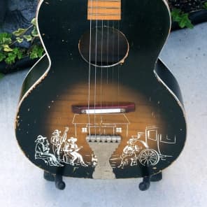 1950's Kay USA Made Old Kraftsman Prairie Rambler "Bunkhouse Orchestra" Cowboy Guitar image 1