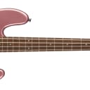 Fender Squier Affinity Series Jazz Bass Guitar,  Black Pickguard, Burgundy Mist