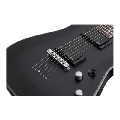 Schecter Damien Platinum-6 6-String Electric Guitar (Right-Hand, Satin Black) image 2