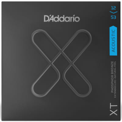 D'Addario XT Phosphor Bronze Coated Acoustic Guitar Strings, Light 12-53 image 2