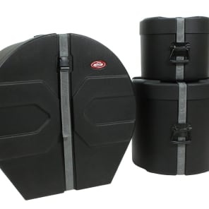 SKB 1SKB-DRP4 Roto-Molded 10x12/16x16/18x24" 3pc Drum Case Package