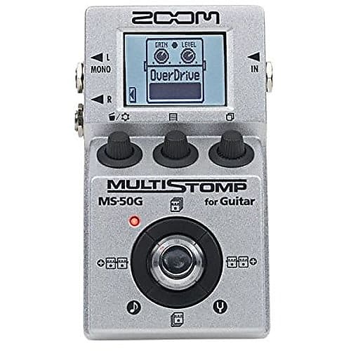 Zoom MS-50G MultiStomp Guitar Effects Pedal, Single Stompbox Size, 100 Built-in effects, Tuner image 1