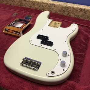 Warmoth Olympic White Precision Bass Body LOADED w/ Fender Original P-Bass Pickups image 1