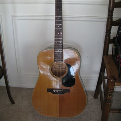 Yamaki Deluxe Folk Acoustic Guitar W-115 1971 Natural | Reverb
