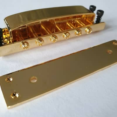 Quality Tune o matic Bridge for Rickenbacker in Gold image 5