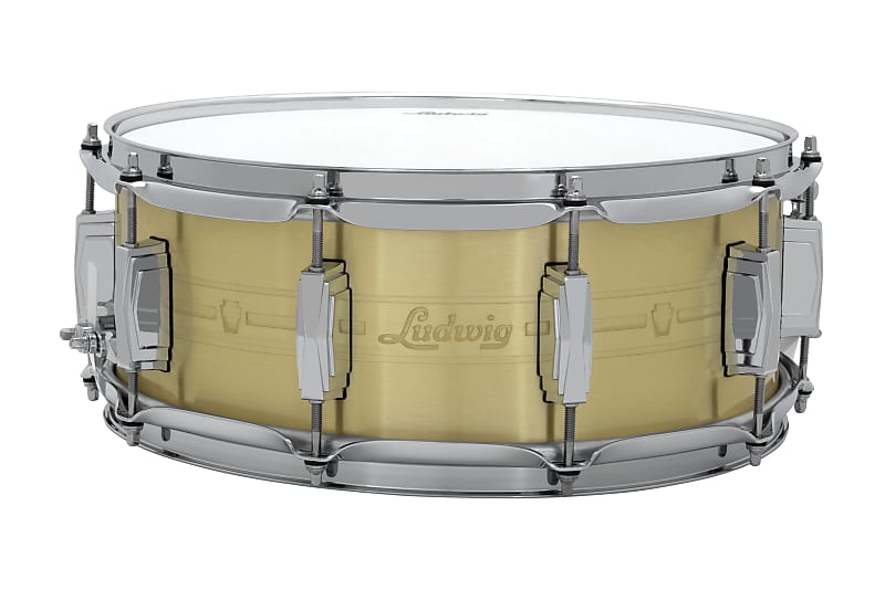 Ludwig LBR5514 Heirloom Brass 5.5x14" Snare Drum with Imperial Lugs image 1