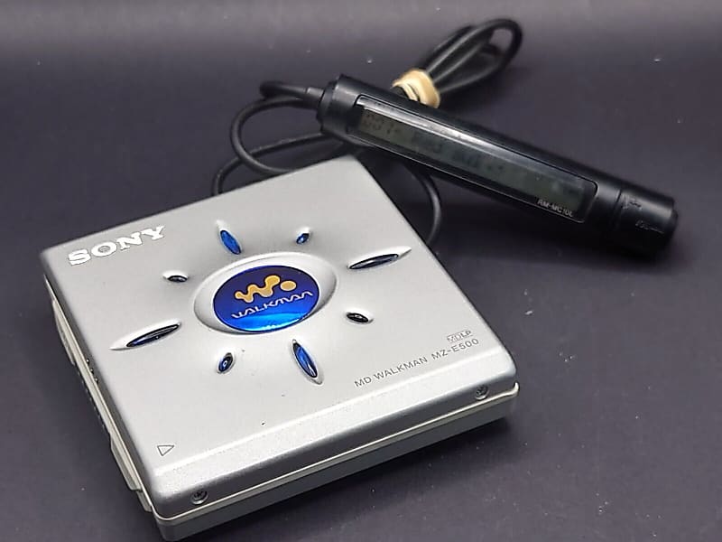 WORKING SONY MZ-E500 Silver Portable MiniDisc Player MD WALKMAN