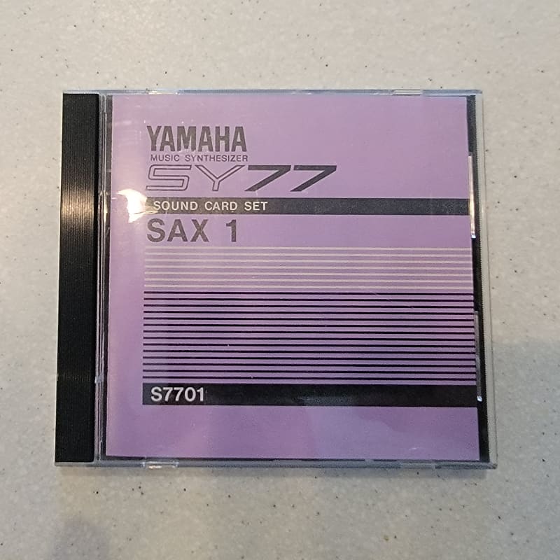 Yamaha SY77 | SY55 | SY22 | TG77 Synthesizer (S7701) SAX 1 Voice and Data Cards image 1