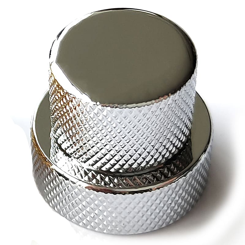 Dual Concentric Metal Control Knobs Large Chrome Reverb UK