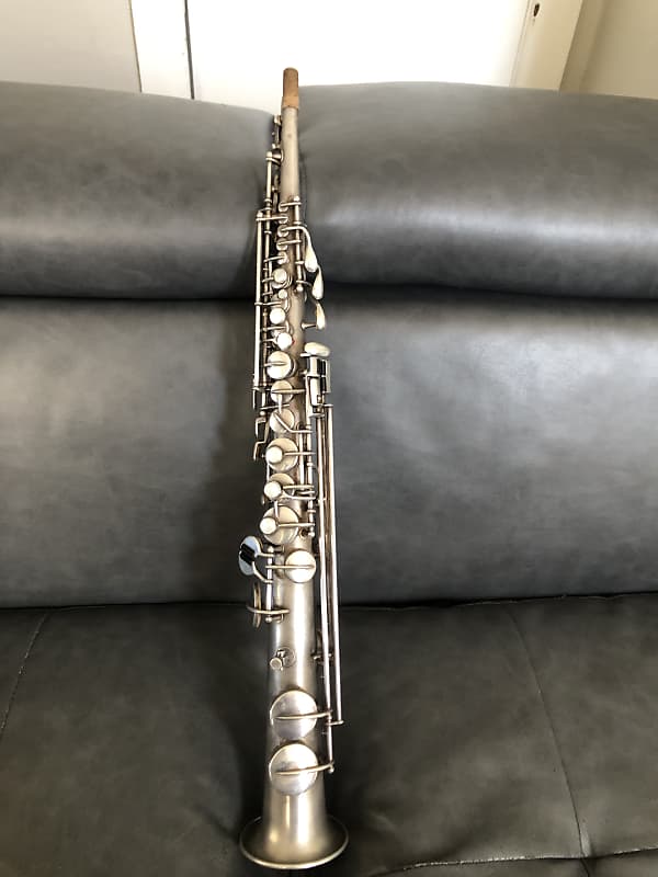 The Elkhart Band Soprano Sax 1919 (Conn Stencil) - Silver Plated image 1
