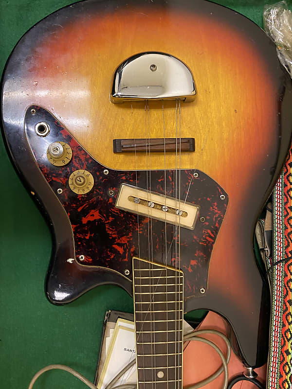 Kent Electric Mandolin 1960s Sunburst Reverb