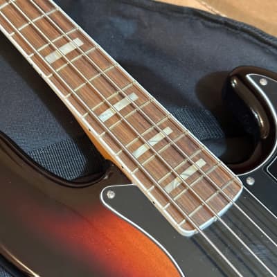 Fender Vintera 70's Jazz Bass MIM 4 String Electric Bass Guitar Sunburst image 7
