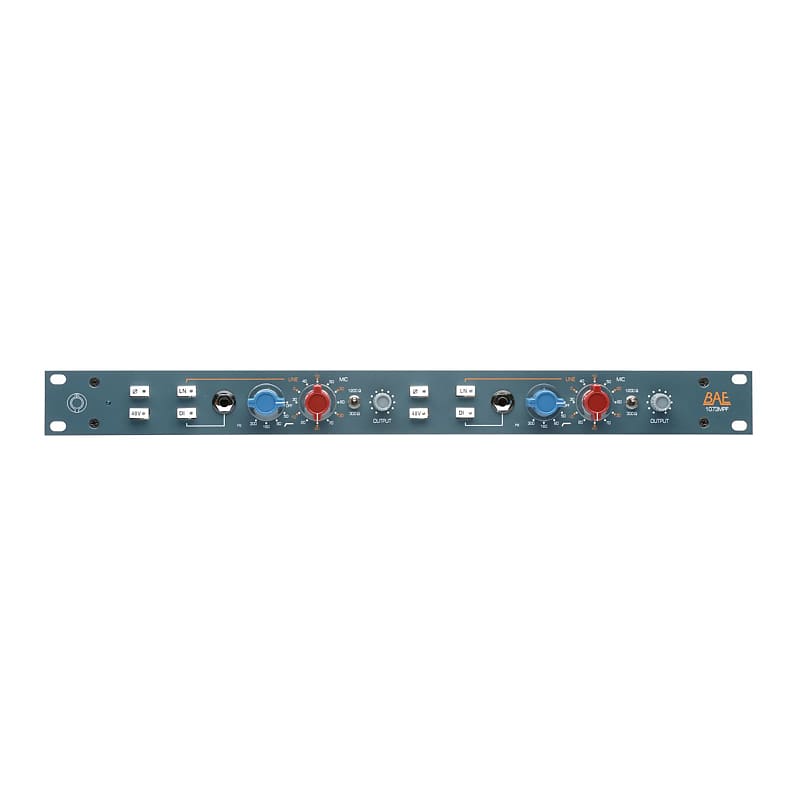 BAE Audio 1073MPF Dual Channel Preamp with Filter and Power Supply - Studio Preamp  			