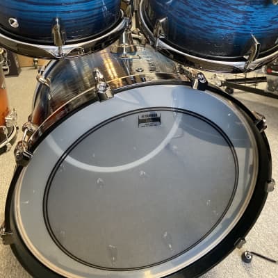 Yamaha Live Custom Hybrid Oak UZU Ice Sunburst 4pc Drum Set image 9