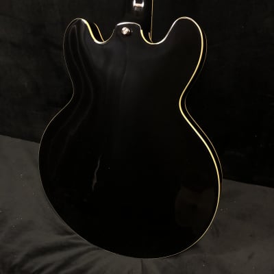 2018 Peerless Hardtail Black #6327 Semi Hollow Electric Archtop Guitar image 5