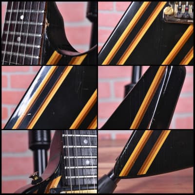 Gibson Designer Series Explorer Style #20 Ebony with Designer Stripes 1984 w/OHSC image 15