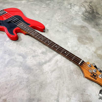Hondo Deluxe MIJ Short Scale P-Bass Clone (Late 1970s, Hot Rod Red) imagen 10