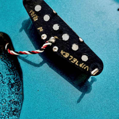 T-Style Partscaster Custom Electric Guitar Ocean Turquoise w/ Fender Licensed Neck, Tweed Case image 18