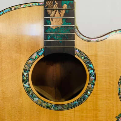Blueberry Handmade Grand Concert Acoustic Guitar image 3