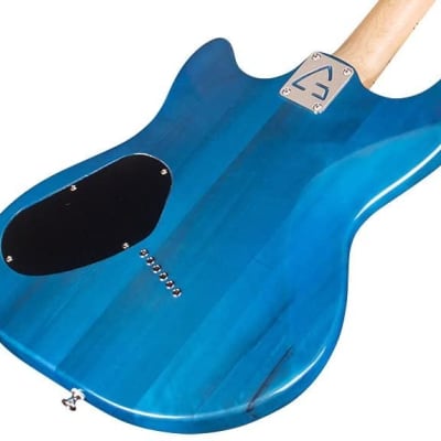 Guild Newark Series Surfliner 6 String Solid-Body Electric Guitar, Catalina Blue image 4