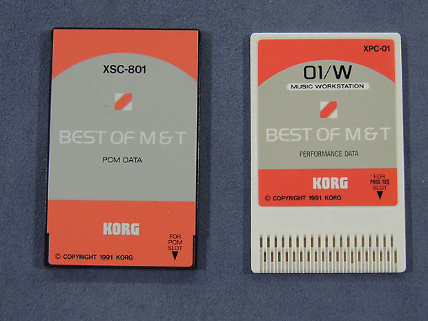 Korg XSC-801/XPC-01 Best of M&T Cards for O1/W /FD,O1R/W