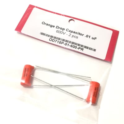 CDE Tone Capacitors .01uF 600V Orange Drop 2pc image 6