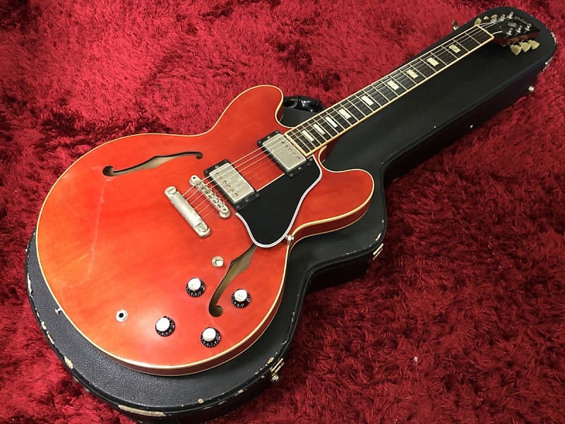 Rare Gibson Semi Acoustic Guitar ES335 ESDYRD Red Block Reverb