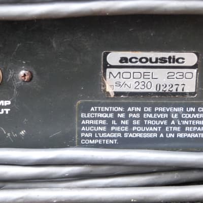 Acoustic 230 amp head acoustic control image 8