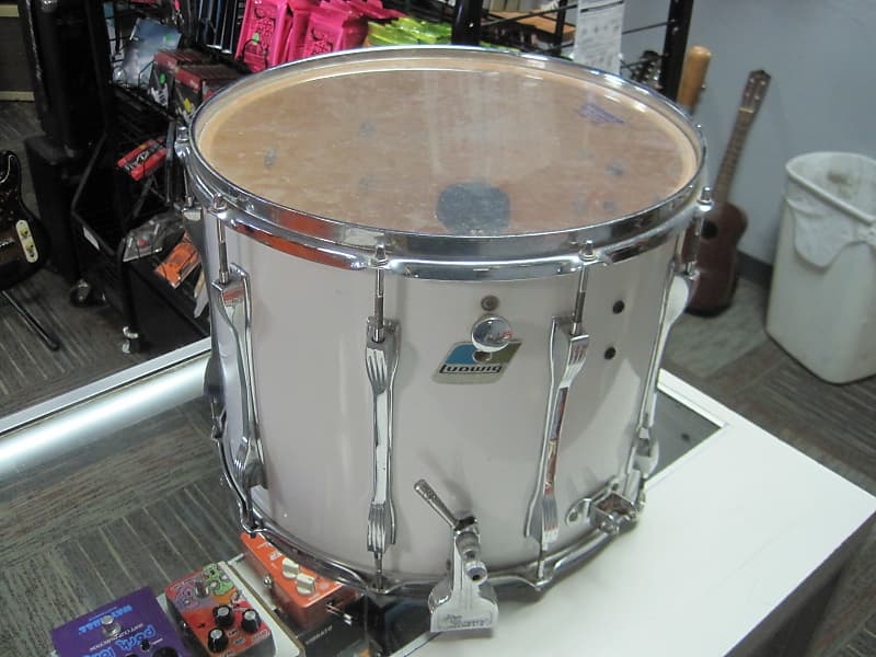 Ludwig 12x15 Field Snare signed by Snoop Dogg White | Reverb