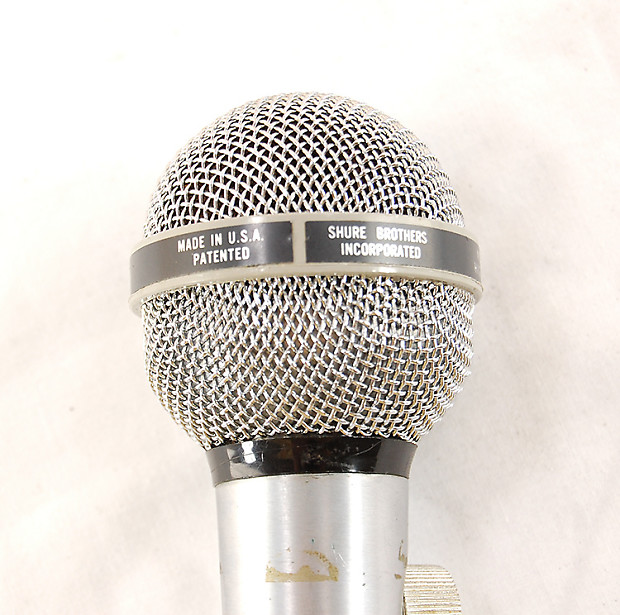 Vintage 70's Shure Bros PE585V Unisphere Mic w Volume Knob +
