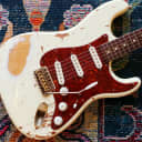 Nash S-63 Strat (2013) -- Heavy Relic, Vintage White (S63 stratocaster guitar)