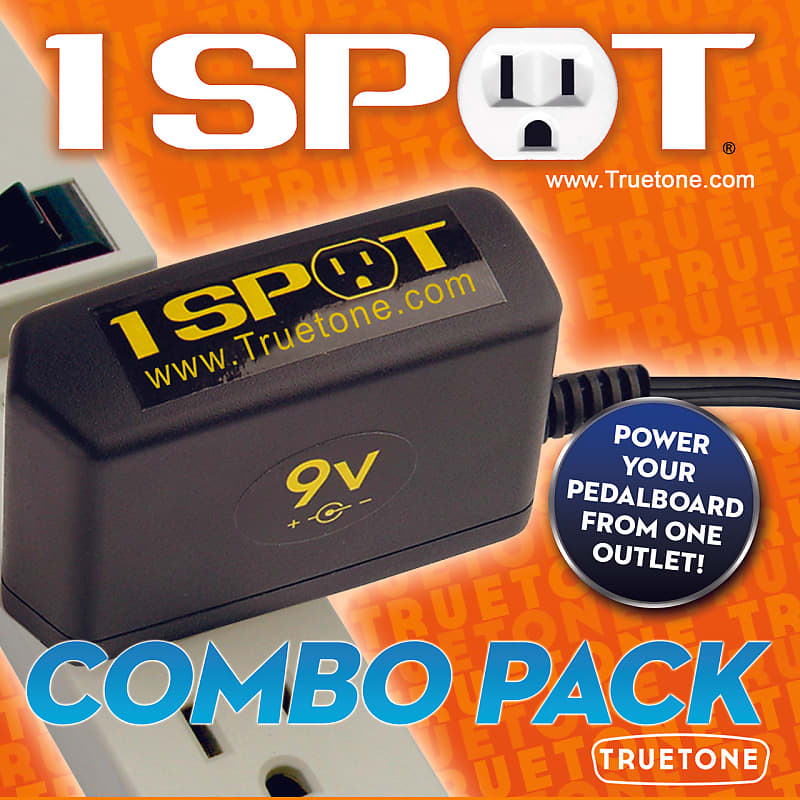 Truetone 1 Spot Combo Pack 9V Pedal Power Supply w/ Daisy Chain & Adapters