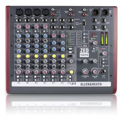 Allen & Heath ZED-10FX 10-Channel Mixer w/ Effects | Reverb