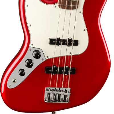 Fender Player Jazz Electric Bass. Left-Handed, Pau Ferro Fingerboard, Candy Apple Red image 5