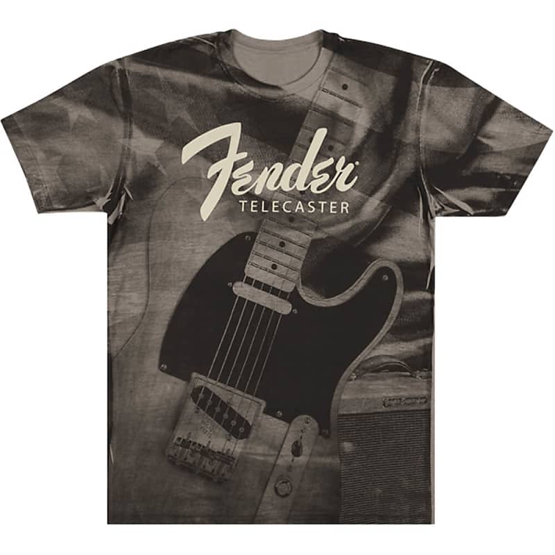 Fender Tele Belt Print T Shirt XL