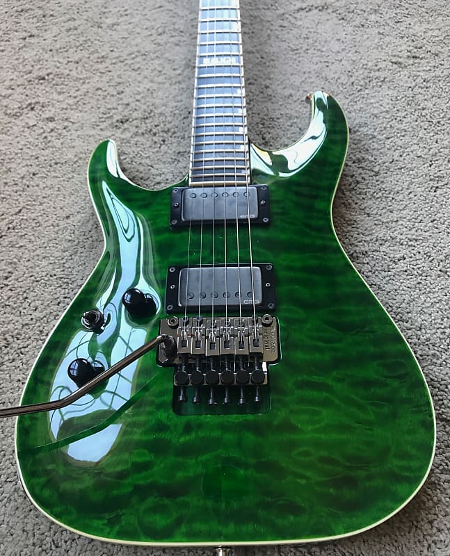 ESP Horizon II Lefty Left Handed Guitar See Thru Green