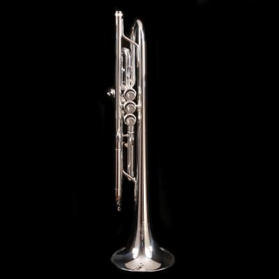 King 1117SP King Marching Brass - Background Brass Silver-Plate Finish image 2