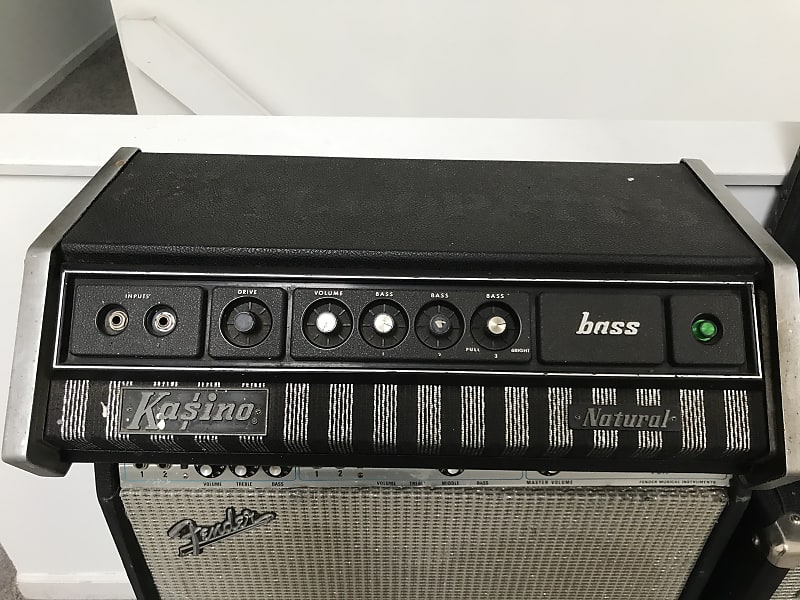 Vintage Kustom Kasino Natural Bass Guitar Amp Reverb