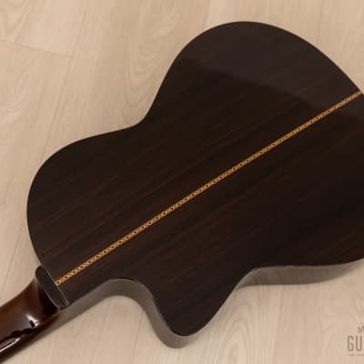 1993 Kazuo Yairi CE-1 TBK Cutaway Classical Acoustic Electric Guitar Trans Black w/ Case image 18
