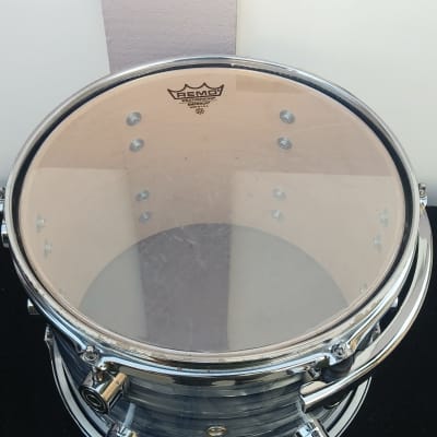 Pacific By Drum Workshop Made In Mexico 9 x 12" Blue/Silver Diamond Pearl Wrap CX Tom - Very Clean - Sounds Great! image 3
