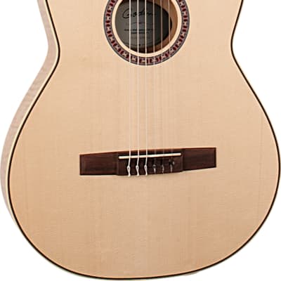 Godin Arena Flame Maple CW Acoustic-Electric Nylon-String Guitar, Natural w/ EQ image 2
