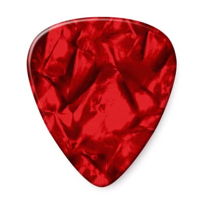 Dunlop 483P09XH Celluloid Red Pearloid Extra Heavy Guitar Picks (12-Pack) image 2