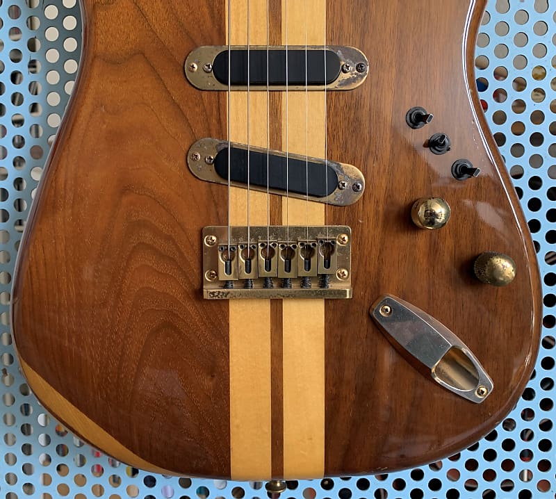 EL MAYA Neck Through Strat 1980 natural | Reverb Australia