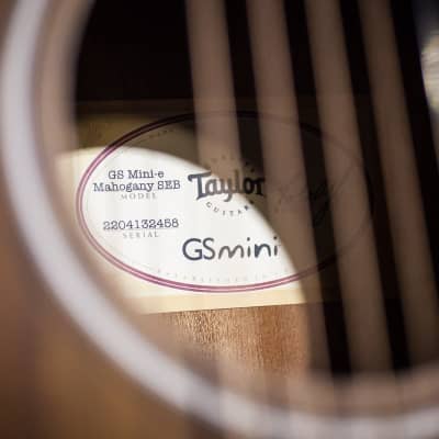 Taylor GS Mini-e Mahogany SEB Acoustic/Electric w/Gig Bag - Demo image 20