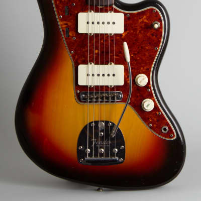 Fender  Jazzmaster Solid Body Electric Guitar (1964), ser. #L40716, black hard shell case. image 3
