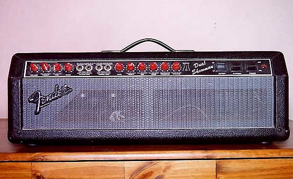 1990 Fender Dual Showman Tube Amp "Red Knob" image 1