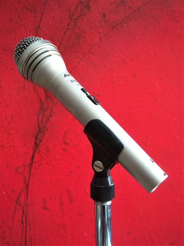 Vintage 1980's AKG D90S dynamic cardioid microphone Low Z