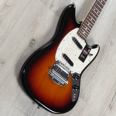 Fender American Performer Mustang Guitar, Rosewood Fretboard, 3-Color Sunburst image 2