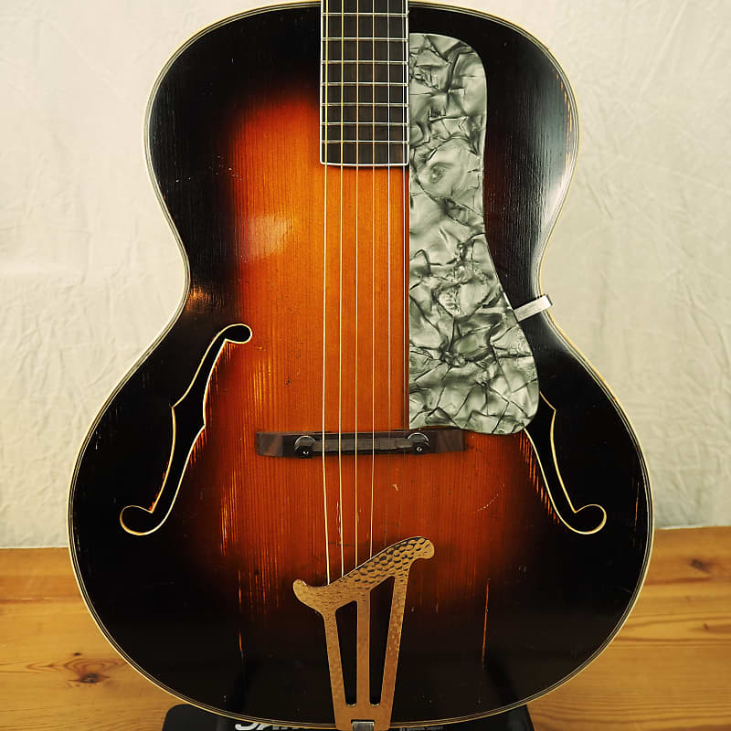 Musima  Solid Top Vintage Archtop Guitar East Germany 1960ies 1970ies partly restored image 1