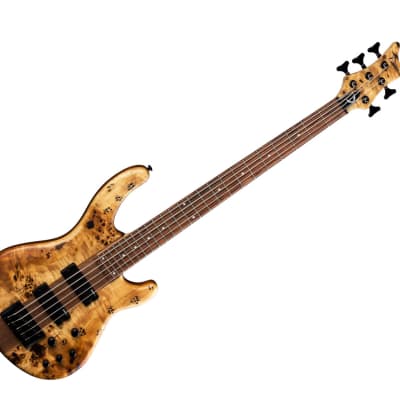 Dean Edge Select 5-String Burled Poplar Bass - Satin Natural image 1
